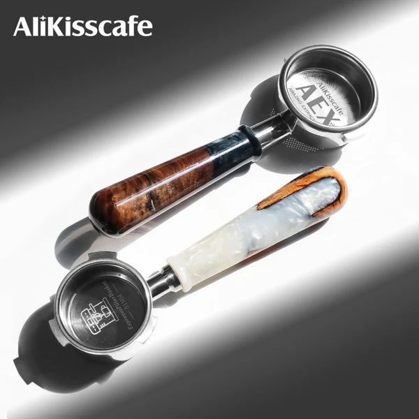 AliKisscafe 58mm Coffee Bottomless Portafilter Naked for Gaggia E61 Nuova Hibrew Breville Espresso Accessories Barista Tools