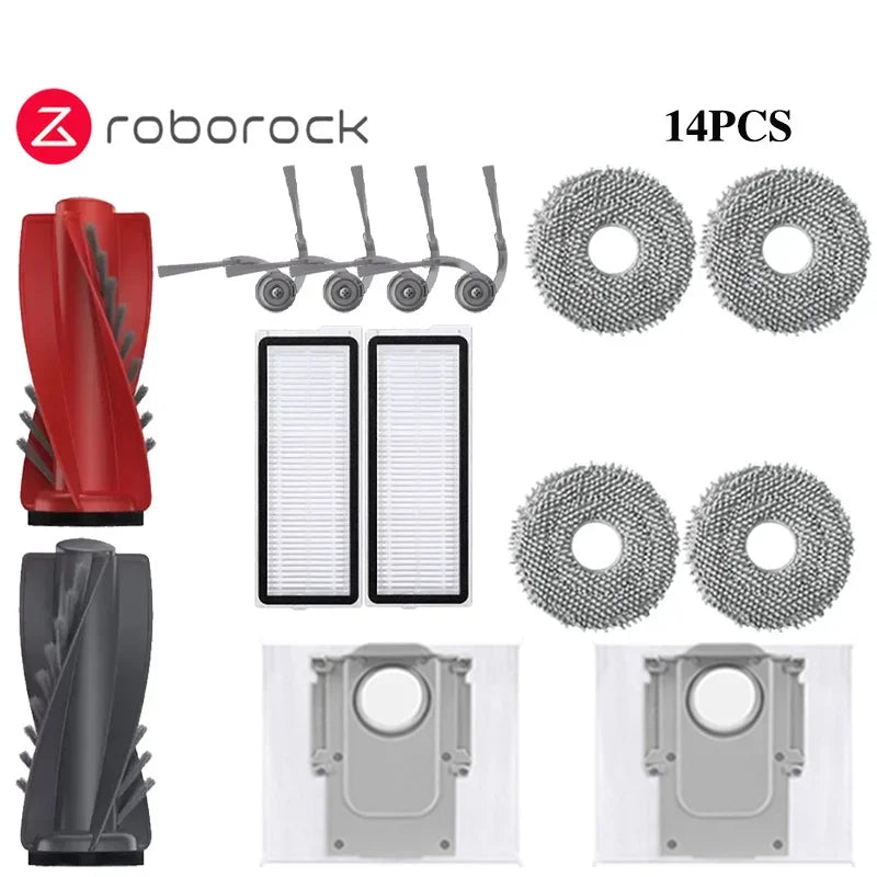 Compatible with Roborock Qrevo Curv Robot Vacuum Cleaner Accessories Main Roller Side Brush Hepa Filter Mop Cloth Dust Bag Parts Replacement