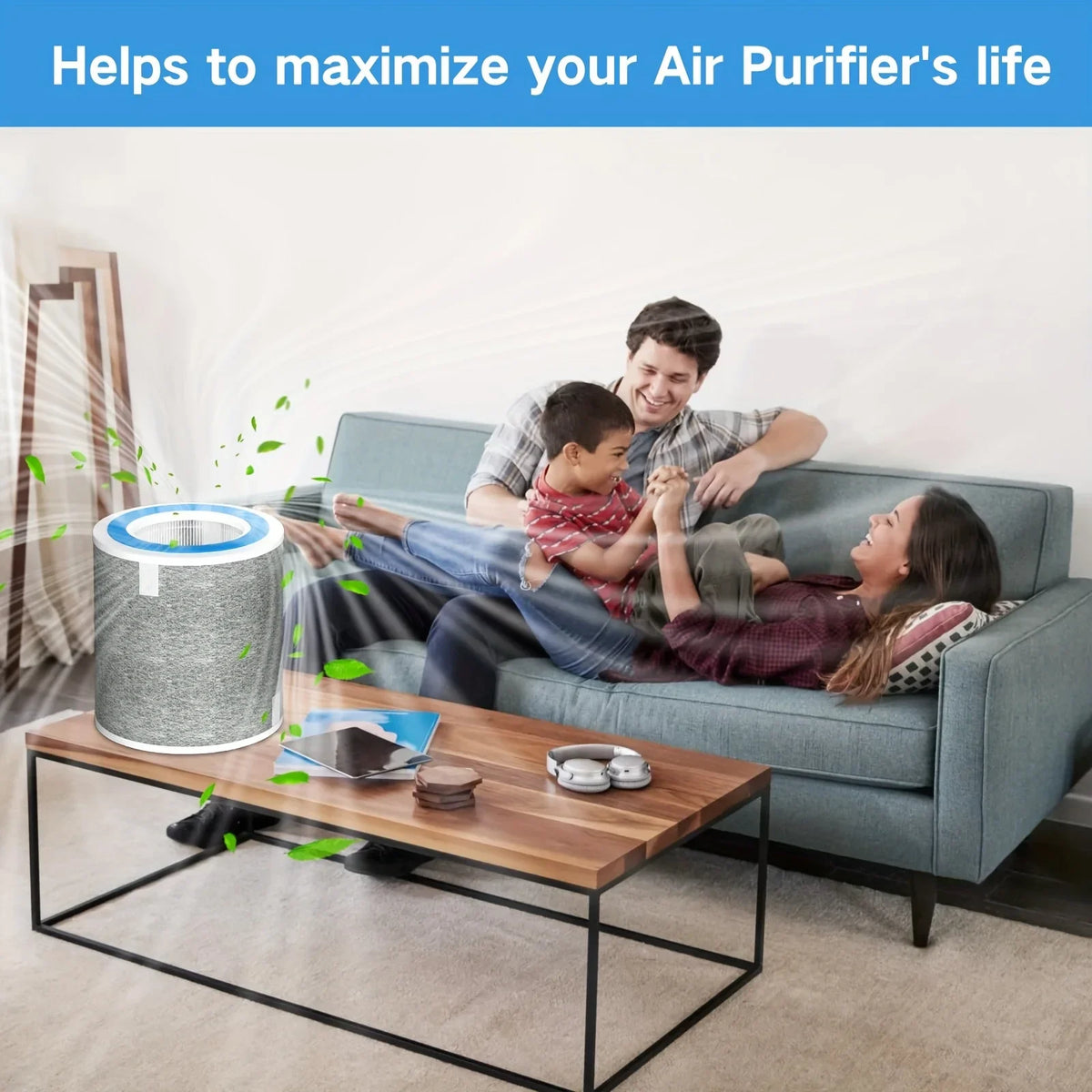 HP102 Replacement Filter,Compatible with Shark Air Purifier HP100,HP102 and 3-in-1 Models HC450,HC451,HC452,HC455, True