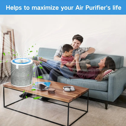 HP102 Replacement Filter,Compatible with Shark Air Purifier HP100,HP102 and 3-in-1 Models HC450,HC451,HC452,HC455, True