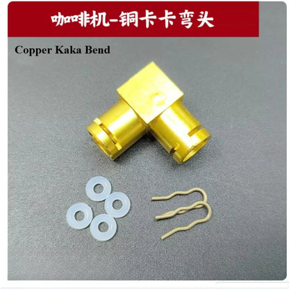 Compatible with Coffee Machine Accessories Solenoid Valve Copper Connector G1/8 1-point Spring Tee Combination Interface