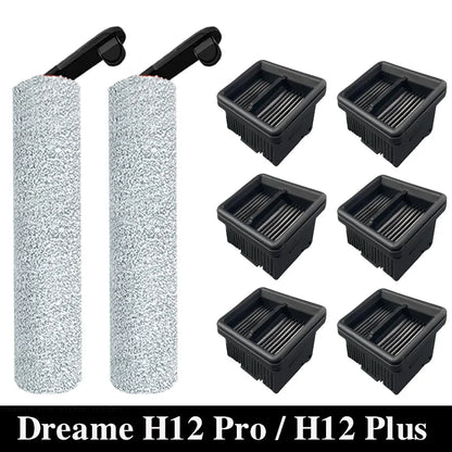 Dreame H12 Pro / H12 Plus Soft Brush Spare Parts Wet Dry Vacuum Cleaner Roller Filter Accessories