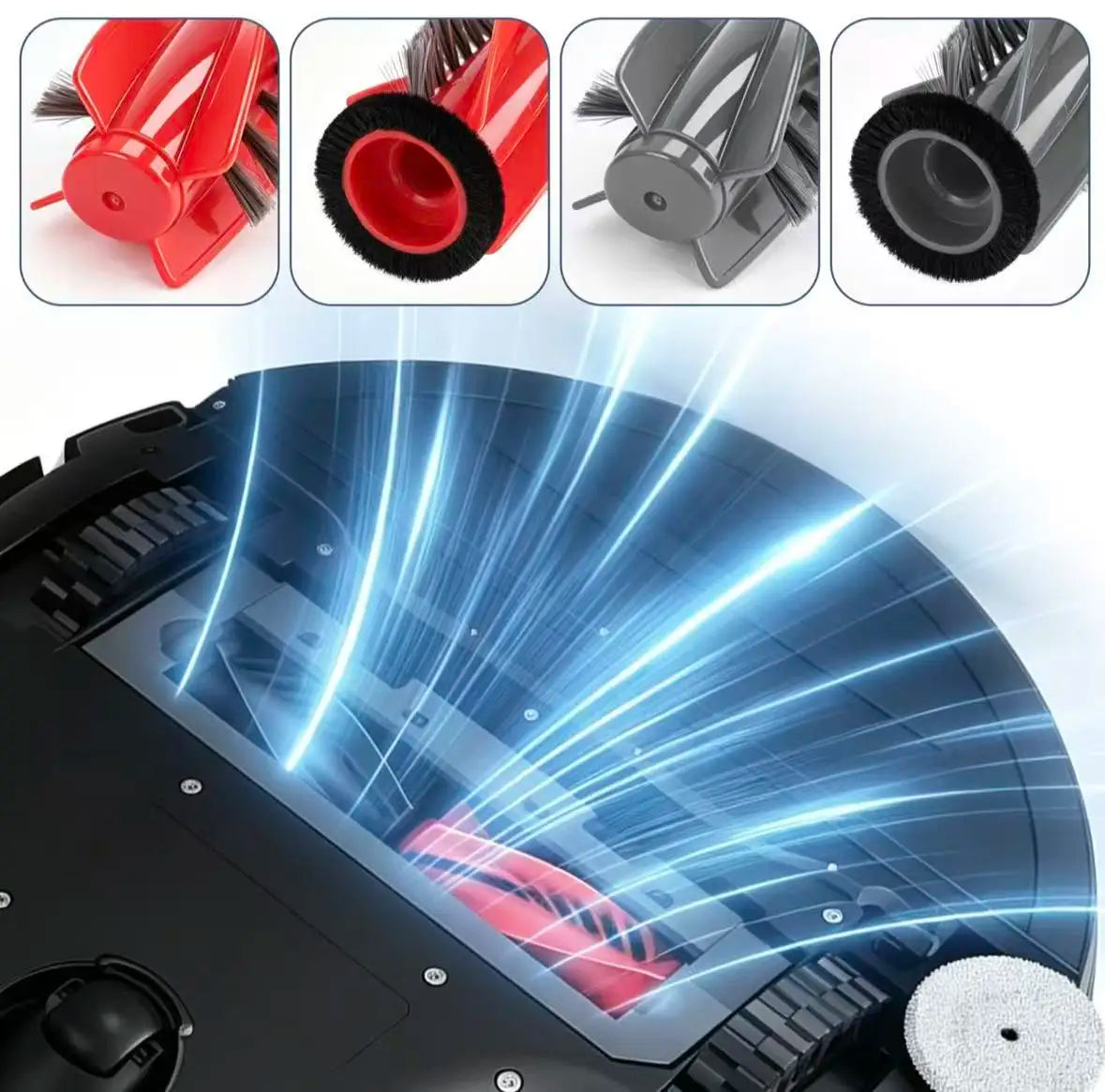 Main Brush Replacement Compatible with Roborock Qrevo 5AE/Edge/EdgeC/Edge S5A/Edge 5V1 Robot Vacuum Cleaner Roller Brush Accessories Spare Parts