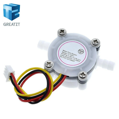 GREATZT 1/2PCS Hot Water Coffee Flow Sensor Switch Meter Flowmeter Counter 0.3-6L/min YF-S401