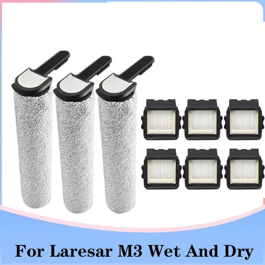 For Laresar M3 Wet And Dry Vacuum Cleaner Replacement Main Roller Brush And Filter Cleaning Part