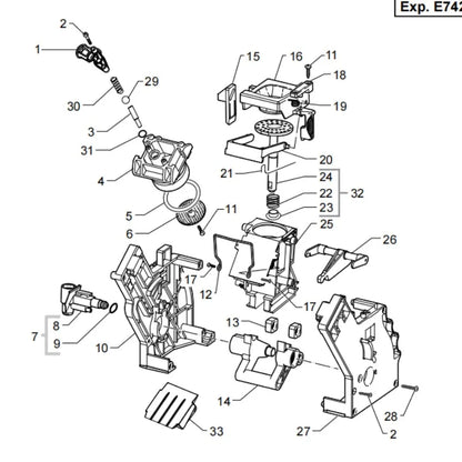 Compatible with Philips HD8651 HD8652 HD8743 HD8745 HD8761 HD8762 HD8763 HD8821 HD8824 Coffee Machine Accessories