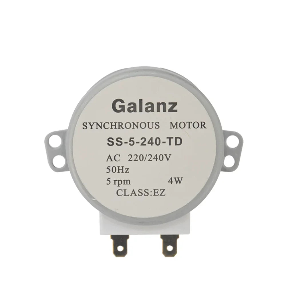 AC 220/240V 50Hz 5RPM 4W 50Hz Microwave Oven 49mm Dia Synchronous Motor SS-5-240-TD