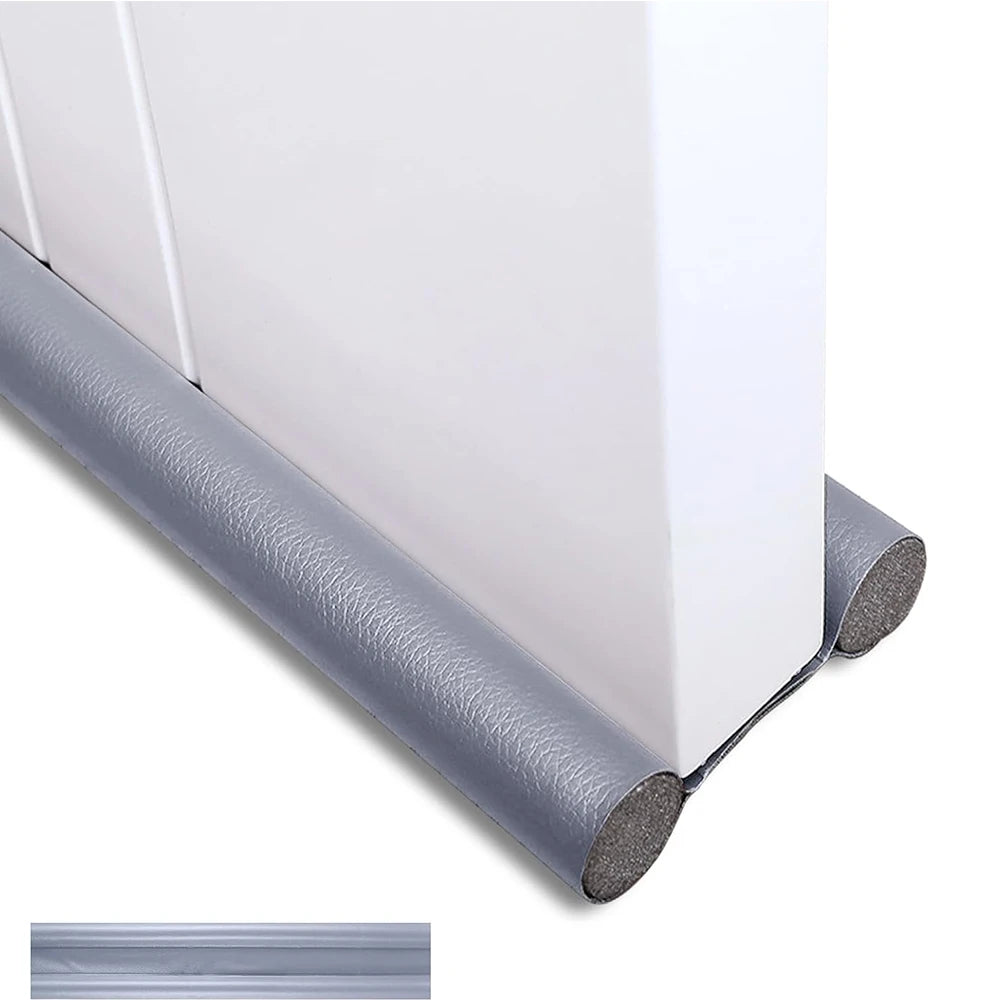 1-4pcs Flexible Door Seal Strip Soundproof Windproof Cuttable Anti-cold Washable Door Gap Weatherstrip Self Adhesive Strip