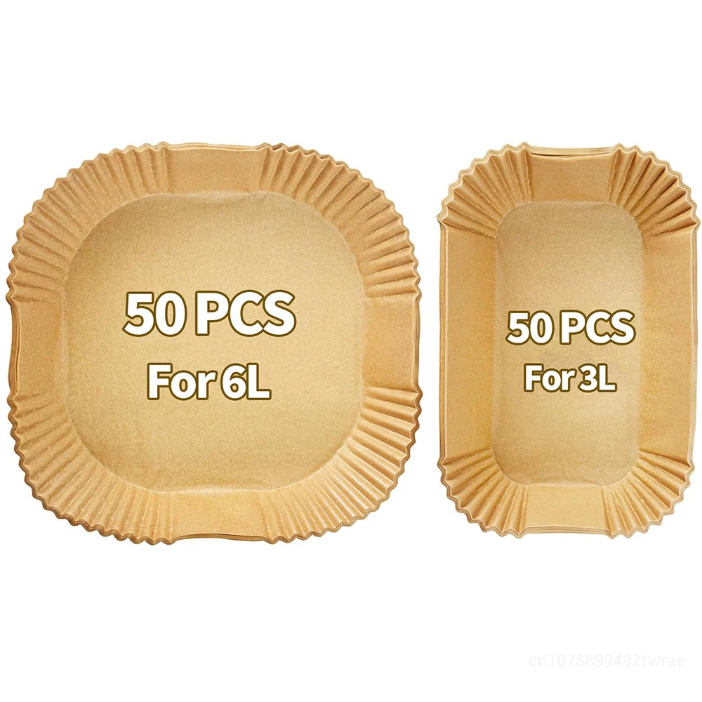 Air Fryer Baking Paper for Philips Dual Basket 3000/5000 Series 6L/3L, Paper Airfryer Accessories for NA350/00 NA550/00