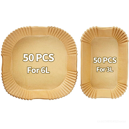 Air Fryer Baking Paper for Philips Dual Basket 3000/5000 Series 6L/3L, Paper Airfryer Accessories for NA350/00 NA550/00