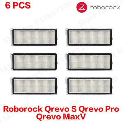 Compatible with Roborock Qrevo S Qrevo Pro Qrevo MaxV Robot Vacuum Parts Main Roller Side Brush Hepa Filter Mop Pad Cloth Dust Bag Accessories