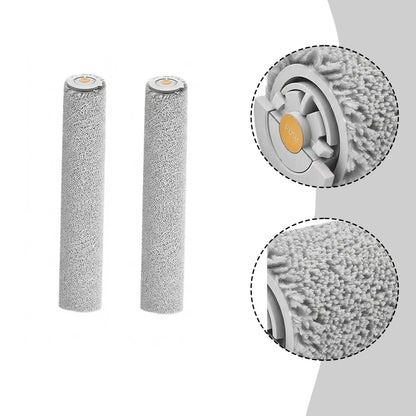 Replacement Roller Brush Mop For Qrevo For Edge 2 Flow Robot Vacuum Cleaner Fiber Cleaning Accessory Parts Set