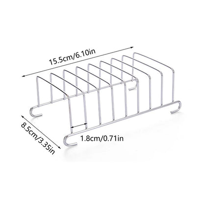 Air Fryer Accessories Metal Oven Air Fryer Racks For Baking Stackable Grill Skewer Rack Fit All Airfryer 4.2Qt - 5.8Qt