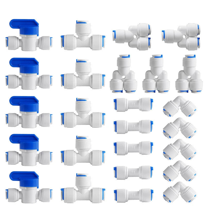 9/18/24/25/29pcs Water purification fittings assembly Coffee machine ice machine water accessories Pipes & Fittings
