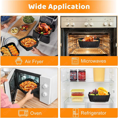 Separating Air Fryer Mold for Philips Series 2000 NA230/00 COSORI 5.5L/6L/6.2L Reusable Flat Air Fryer Liner Baking Accessories