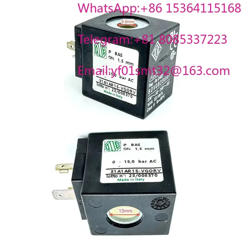 Coffee machine brewing head solenoid valve coil valve core spring