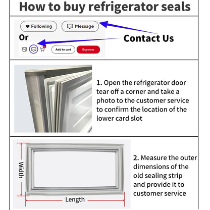 Refrigerator Door Seal — 6m — Rubber — Custom Size