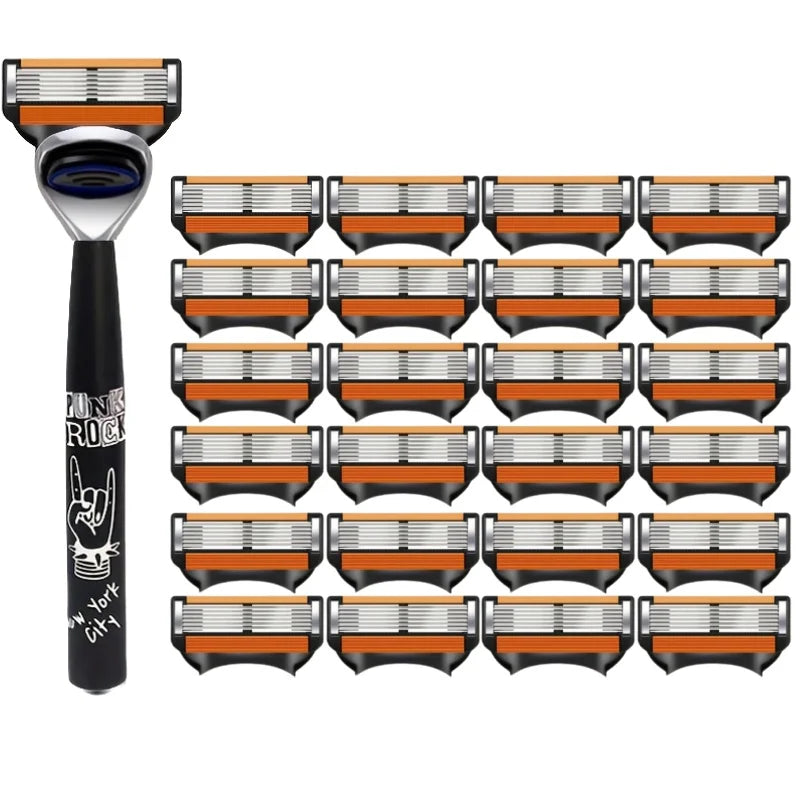Six-Layer Replacement Razor Cartridges