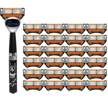 Six-Layer Replacement Razor Cartridges