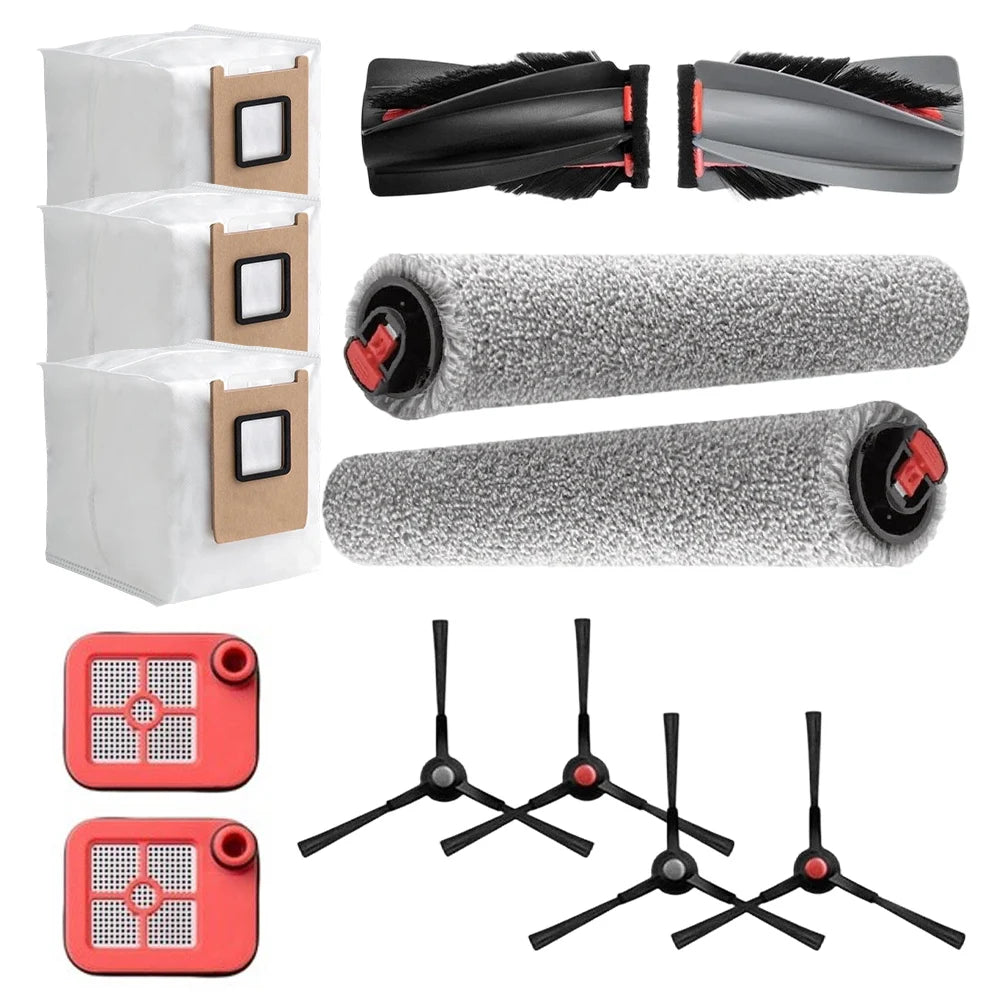 Replacement Brush And Filter Kit For EUFY C28 Robot Vacuum Cleaner With Side Roller Main Brushes Washable-Accessories Parts