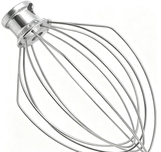 K45WW 6 Wire Whip Steel Wire Whisk Fit KitchenAid 4.5&5 Quart Tilt-Head Artisan Stand Mixer