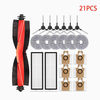 Compatible with Xiaomi Robot Vacuum X20 Max / D109GL Parts Accessories Main Brush Side Brush Hepa Filter Mop Cloth Dust Bag Replacement