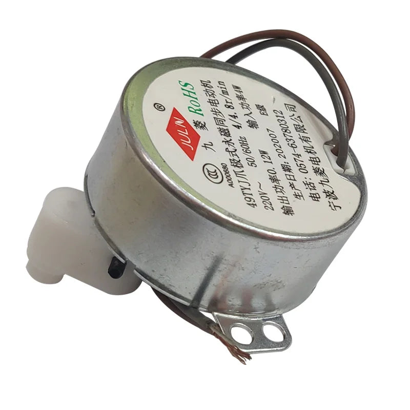 Electric Fan Accessories Shaking Head Motor 49tyj Claw Pole Permanent Magnet Synchronous Motor Motor Swing Motor