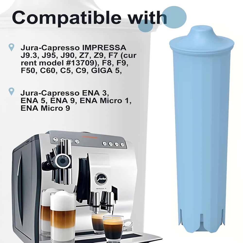 1/2/4pcs Coffee Machine Water Filter Replacement, Compatible with Jura Blue 67007, 71311, 71312