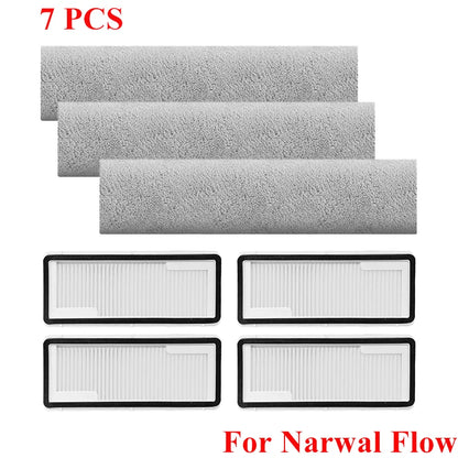 Replacement For Narwal Flow Vacuum Accessories Main Roller Side Brush Hepa Filter Mop Cloth Pads Dust Bag Spare Part