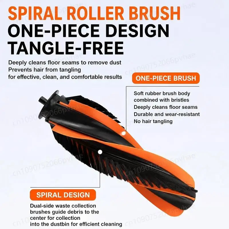 Roller Brush Set Main Brush for JONR P20 Pro Vacuum Cleaner Accessories Set Main Brush and Brush Cover Replacement Spare Parts