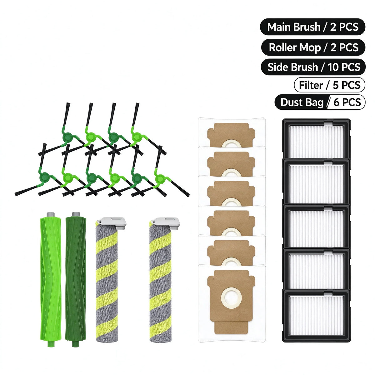 For iRobot Roomba Max 705 Combo 775 Combo 706 Combo 707 Combo Replacement Parts Side Brush Main Brush Filter Dust Bag Roller Mo