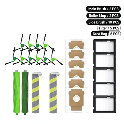 For iRobot Roomba Max 705 Combo 775 Combo 706 Combo 707 Combo Replacement Parts Side Brush Main Brush Filter Dust Bag Roller Mo
