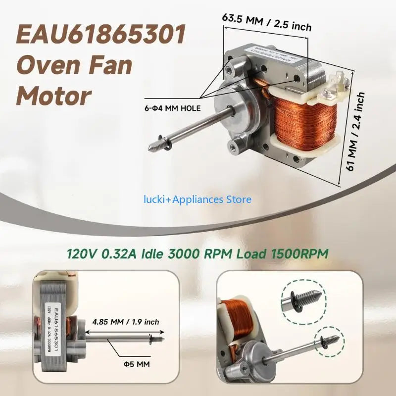 193F Microwave Oven Fan Motor EAU61865301 Fan Motor Easy to Install