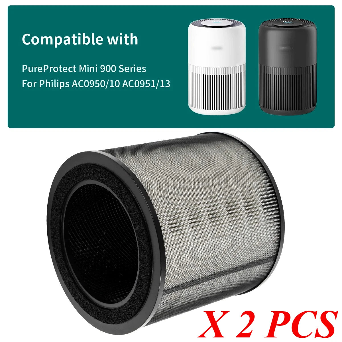 FY0910/30 Replacement Filters Compatible with Philips AC0950/10 AC0951/13 900 Series Air Purifiers, True Filter Spare Parts
