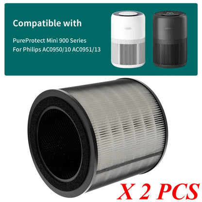 FY0910/30 Replacement Filters Compatible with Philips AC0950/10 AC0951/13 900 Series Air Purifiers, True Filter Spare Parts