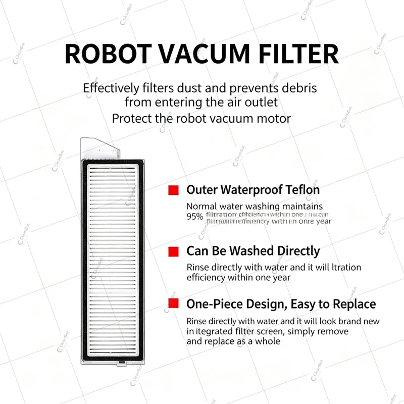 Compatible with Roborock S8 MaxV Ultra Robot Vacuum Parts Main Roller Side Brush Hepa Filter Mop Pad Cloth Dust Bag Accessories