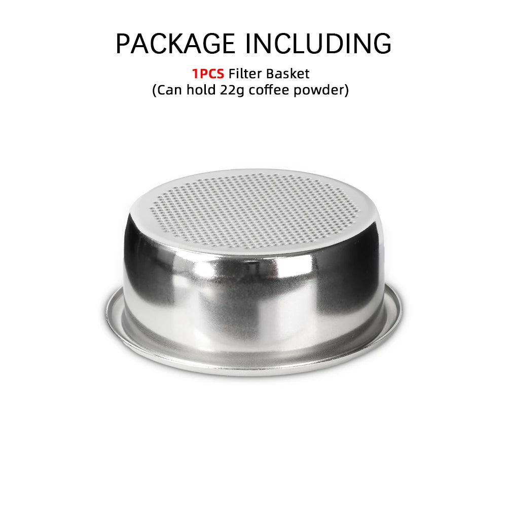 54mm Filter Basket Stainless Steel Portafilter Basket Espresso Handle Basket For Most 54mm Handle Coffee Filter Bowl Replacement