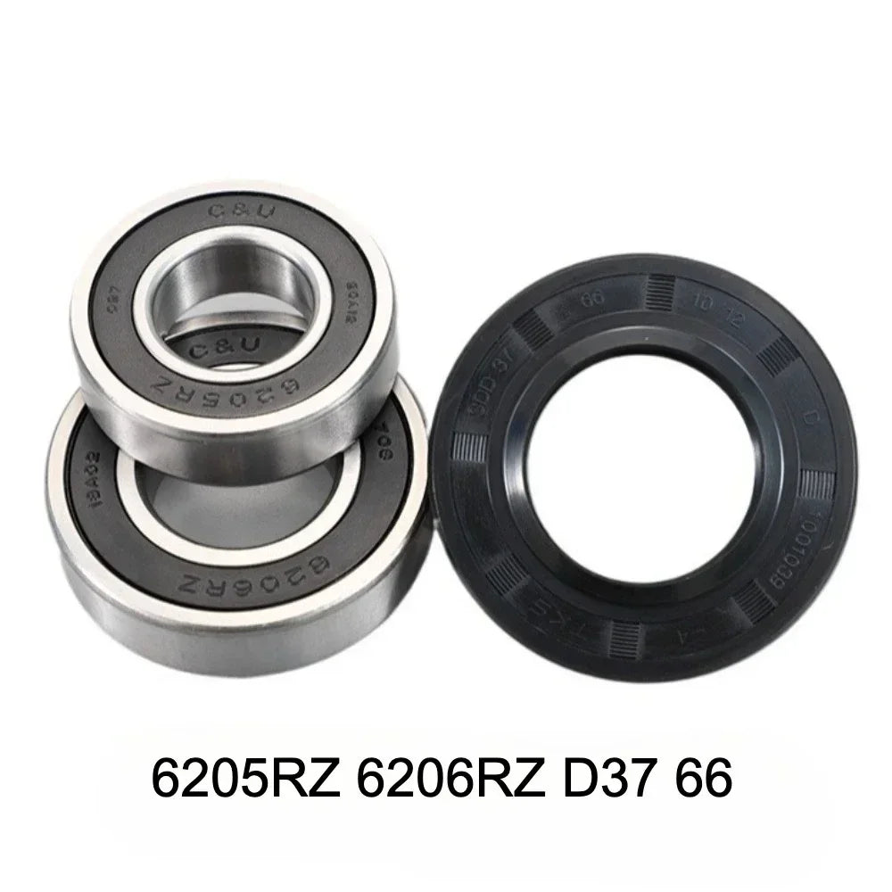6205RZ 6206RZ D35 D37 Bearing Kit With Oil Seal For Washing Machine Washer Replacement Parts