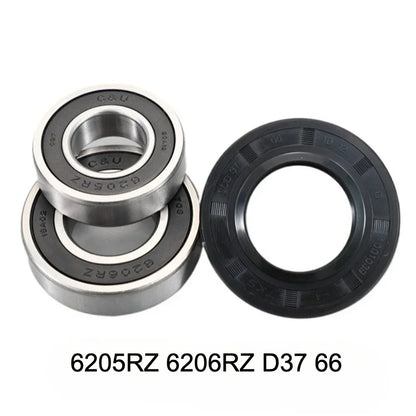 6205RZ 6206RZ D35 D37 Bearing Kit With Oil Seal For Washing Machine Washer Replacement Parts