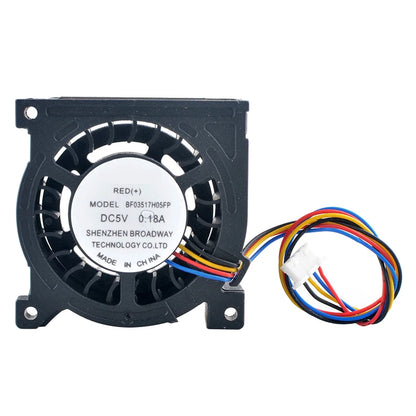 BF03517H05FP 3.5cm 35mm blower fan 35x35x17mm DC5V 0.18A 4pin 4400rpm Centrifugal fan cooling fan for P1 P2 G1G2 micro projector