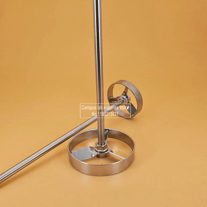 1set Stainless Steel OD50mm/60mm/80mm/100m Vortex Shaped Stirring Blade with Stirring Rod Laboratory Mixer Accessories