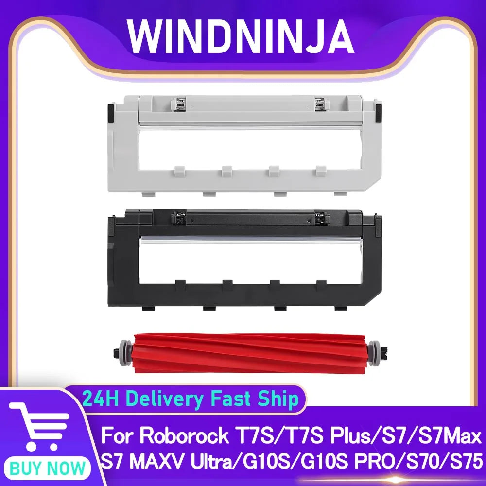 Main Roller Brush Cover Compatible with Roborock T7S/T7S Plus/S70/S75/S7/S7Max /S7 MAXV Ultra/G10/G10S/G10S PRO Robor Vacuum Accessories