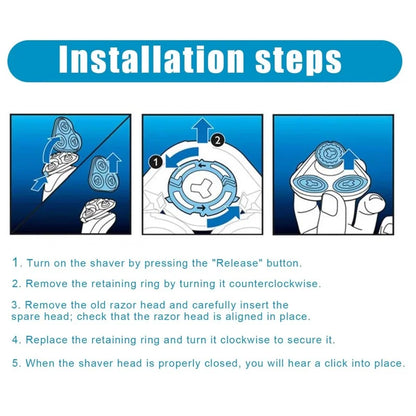 SH90 Replacement Shaver Heads Compatible with Philips Norelco Series S9000