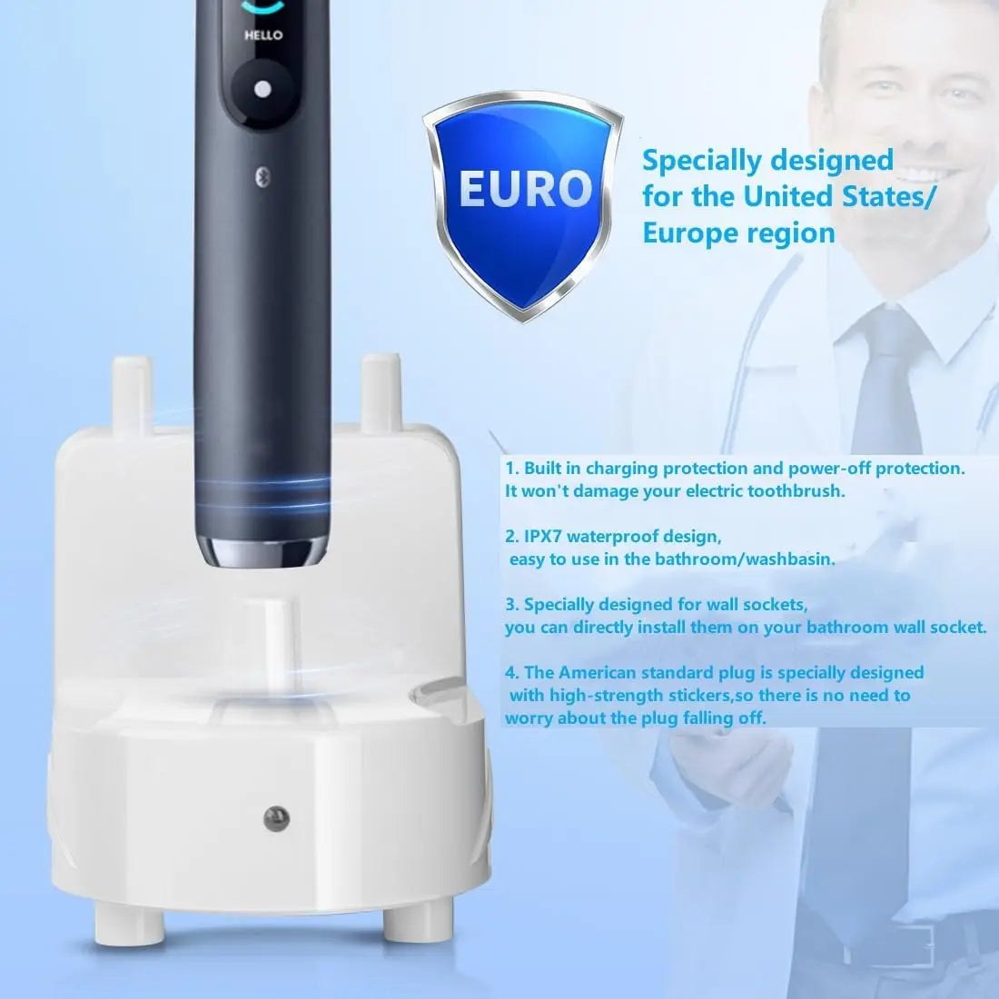 Replacement Toothbrush Charger Compatible with Braun / Oral-B 3757