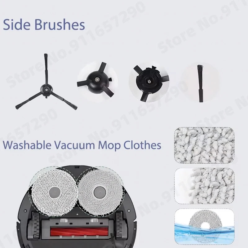 Compatible with Roborock Qrevo S Qrevo Pro Qrevo MaxV Robot Vacuum Parts Main Roller Side Brush Hepa Filter Mop Pad Cloth Dust Bag Accessories