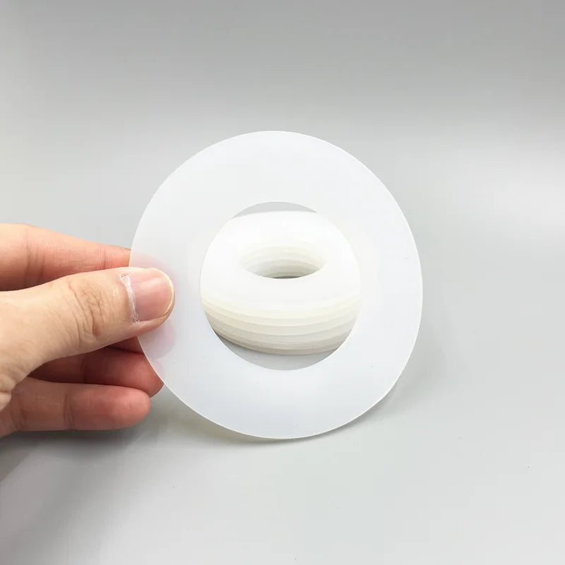 White Silicon O Ring Seal Washer Soft Silicone Flat Gasket Sealing Ring Gasket