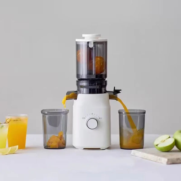 Large-Caliber Juicer Household Automatic Juicer Low-Speed Slag Juice Separation 304 Stainless Steel Easy to Clean