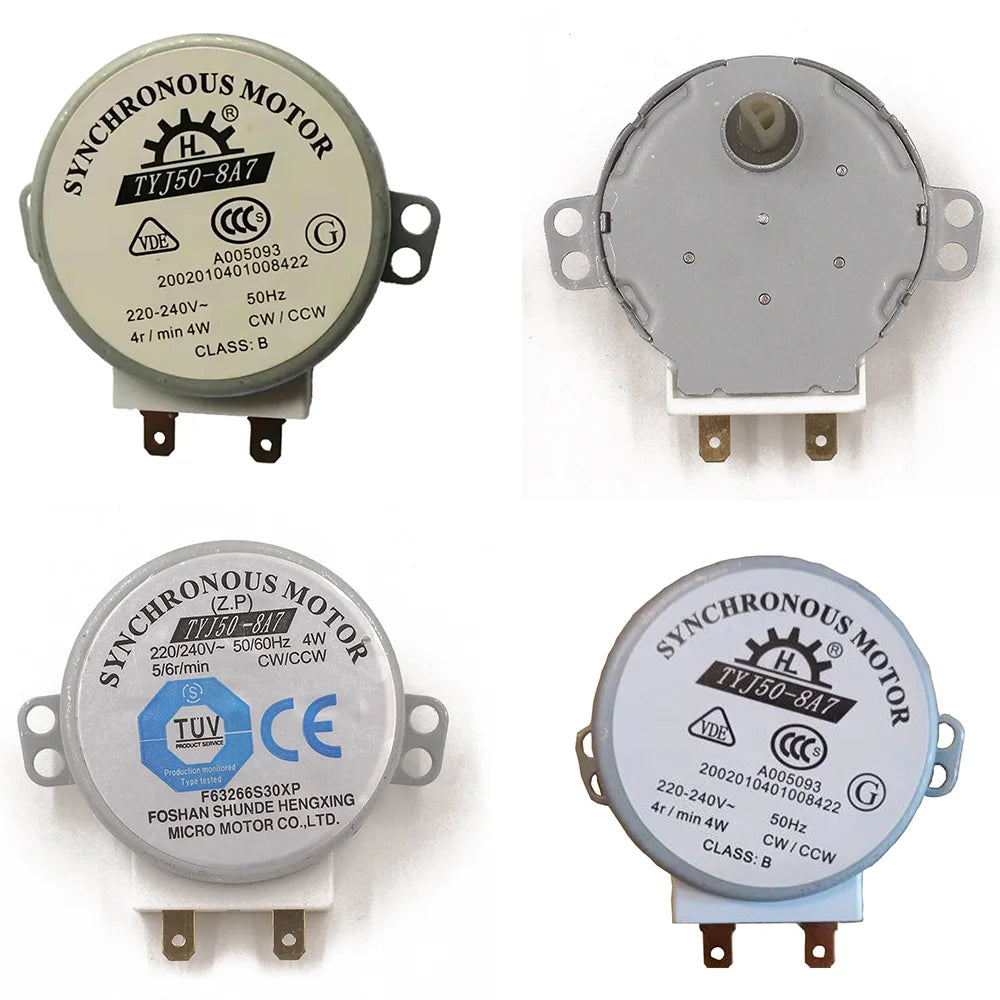TYJ50-8A7 49TYZ-A2 Microwave Turntable Motor 220-240V 4W 50Hz CW/CCW Oven Tray Synchronous Motor for Air Blower
