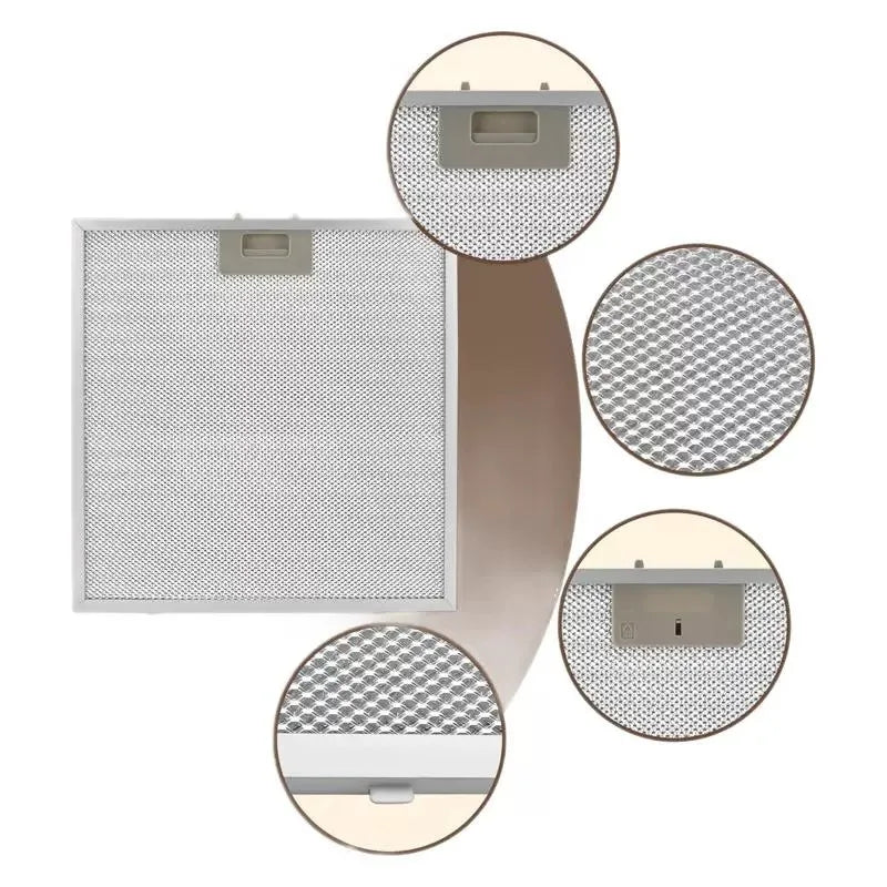 Range Hood Filter Cooker Hood Grease Leach Smoking Machine Grease Filter Screen Kitchen Metal Filter Network Replacement Parts