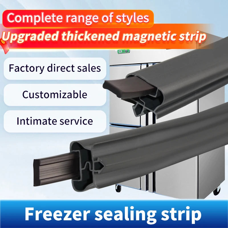 Refrigerator Door Seal — 4m — Rubber Magnetic — Custom Size